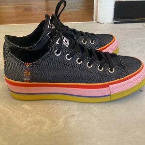 Rainbow platform Converse All Stars